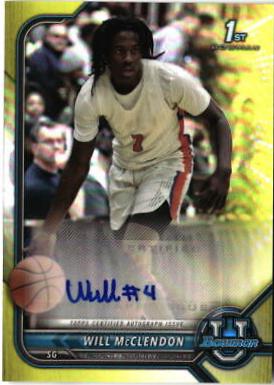 Will McClendon [Yellow Refractor] #BCPA-WM