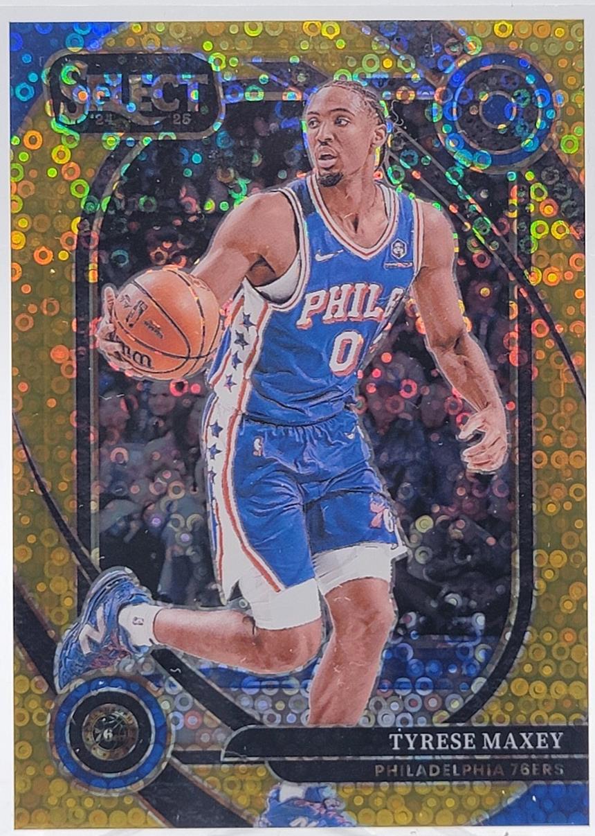 Tyrese Maxey [Gold Disco Prizm] #243
