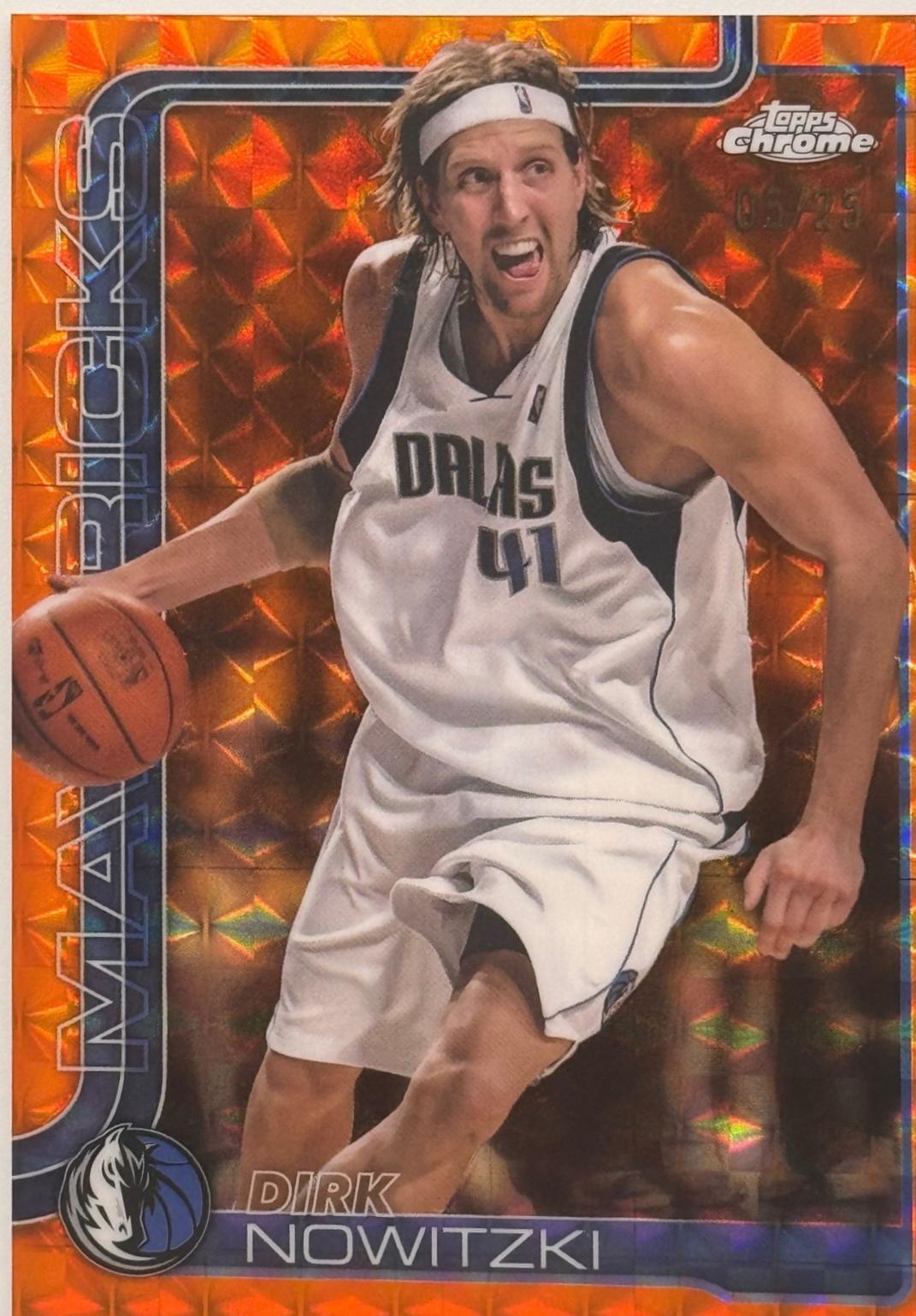 Dirk Nowitzki [Orange Geometric Refractor] #246