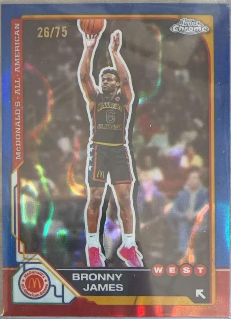 Bronny James [Blue Lava Refractor] #77