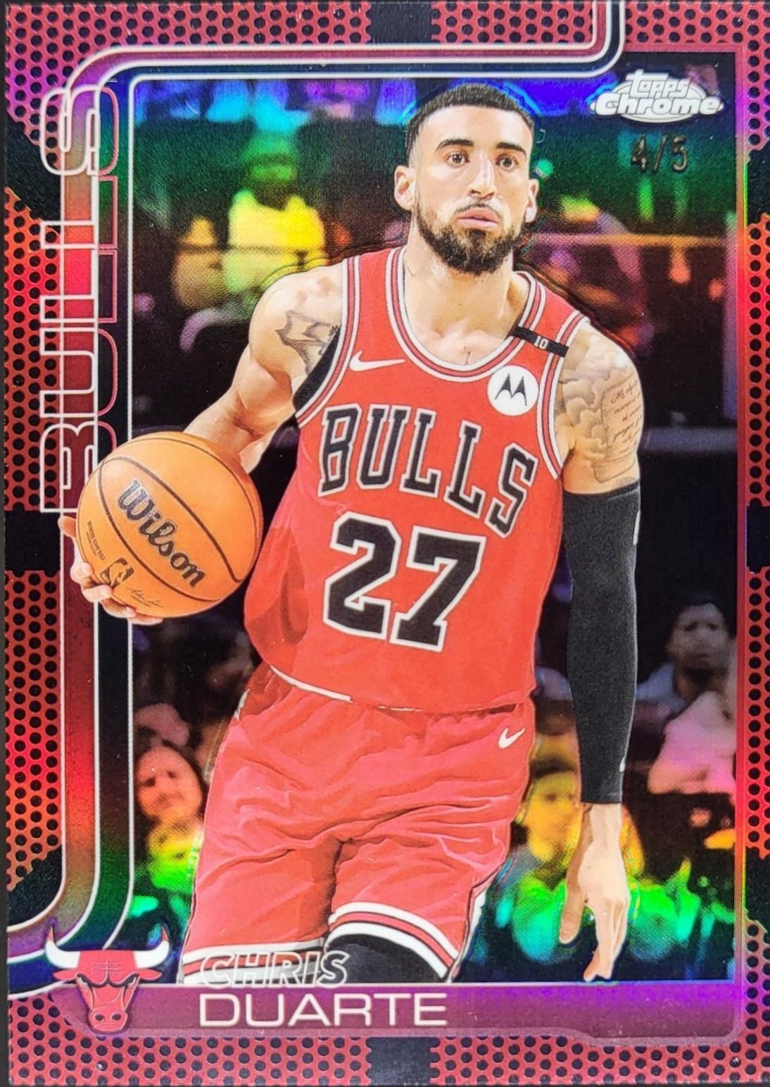 Chris Duarte [Red Basketball Refractor] #83