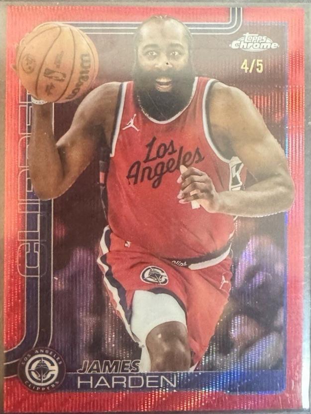 James Harden [Red Wave Refractor] #54