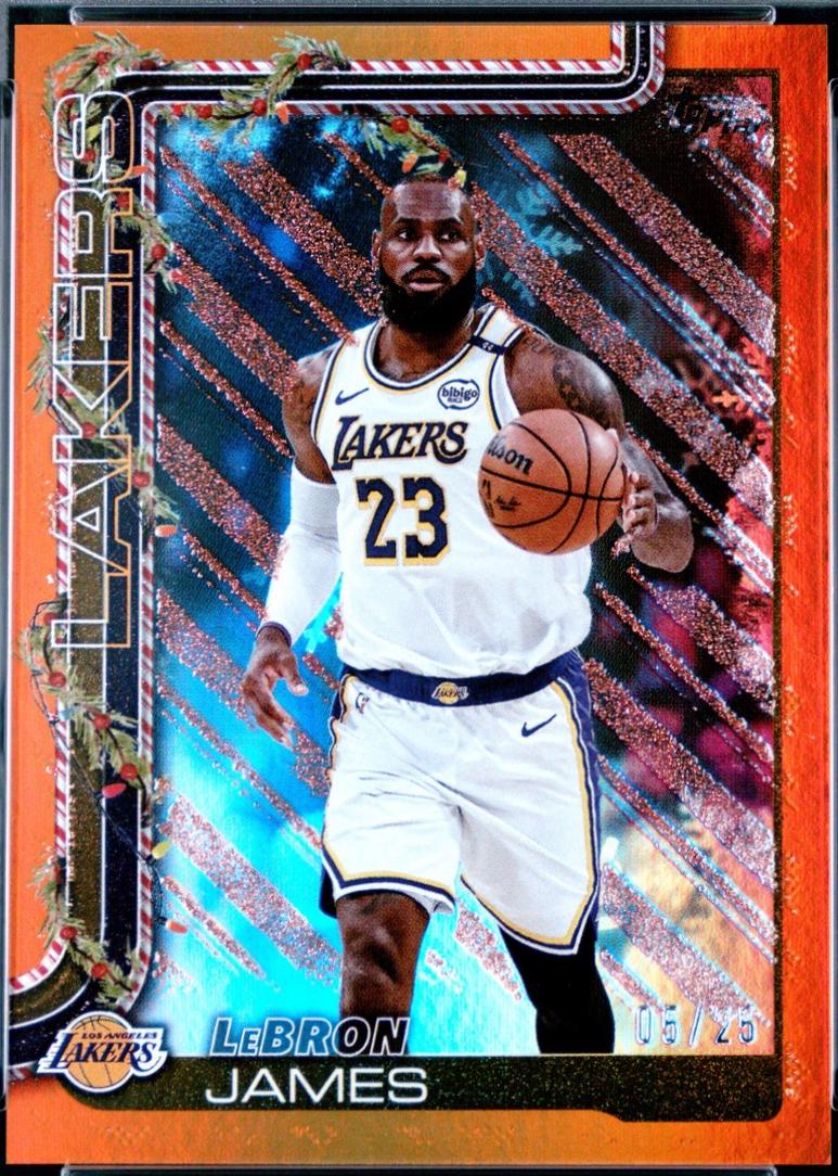 LeBron James [Orange Metallic Glitter] #H119