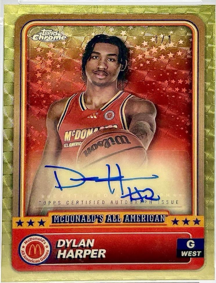Dylan Harper [Superfractor Head Shot Autograph Refractor] #88