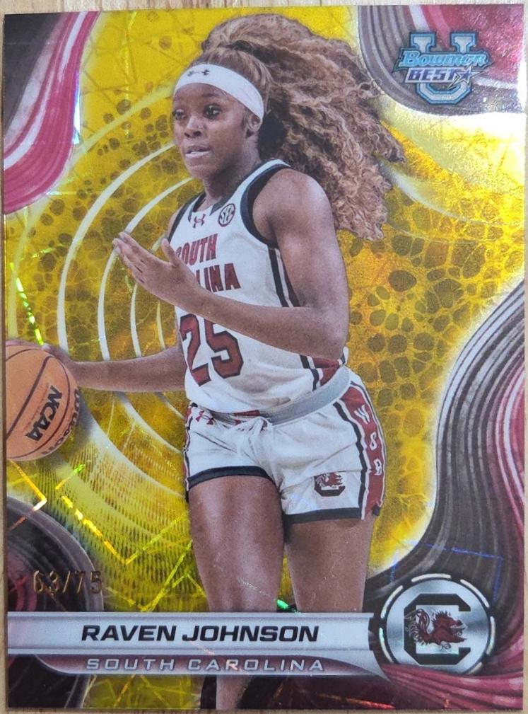 Raven Johnson [Yellow Lazer Refractor] #61
