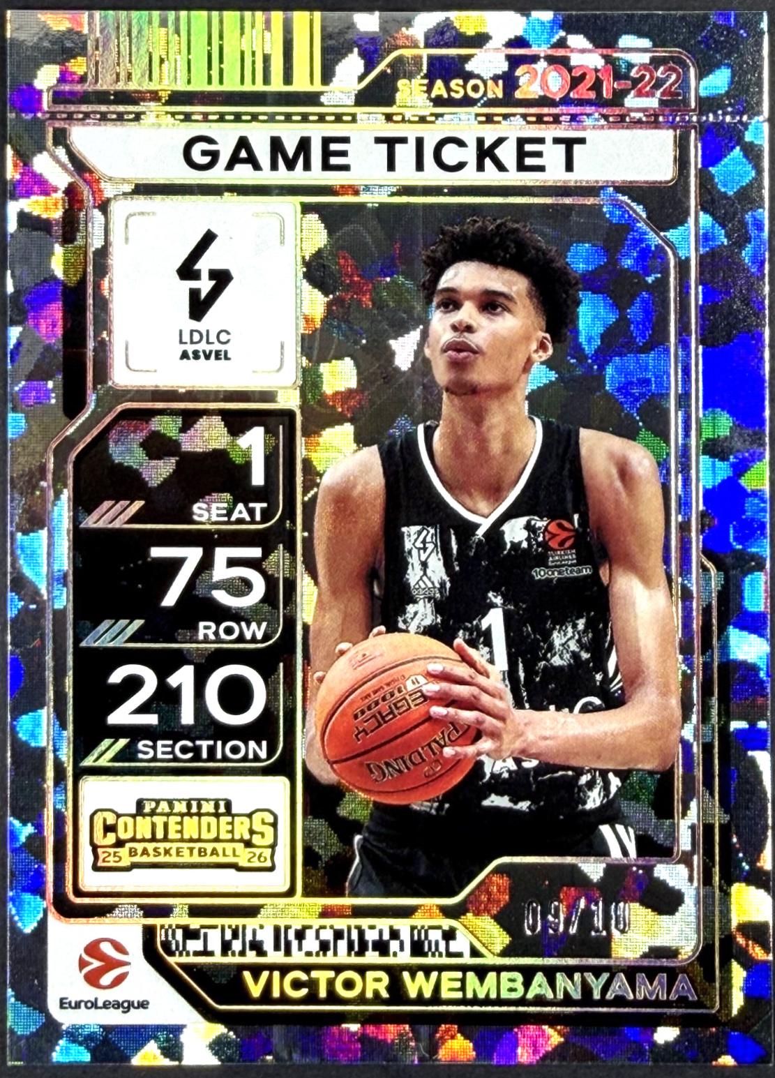 Victor Wembanyama [Game Ticket Gold Cracked Ice] #93