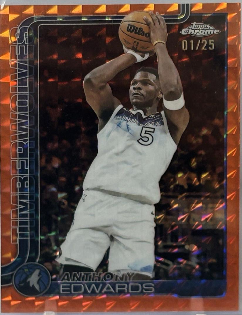 Anthony Edwards [Orange Geometric Refractor] #151