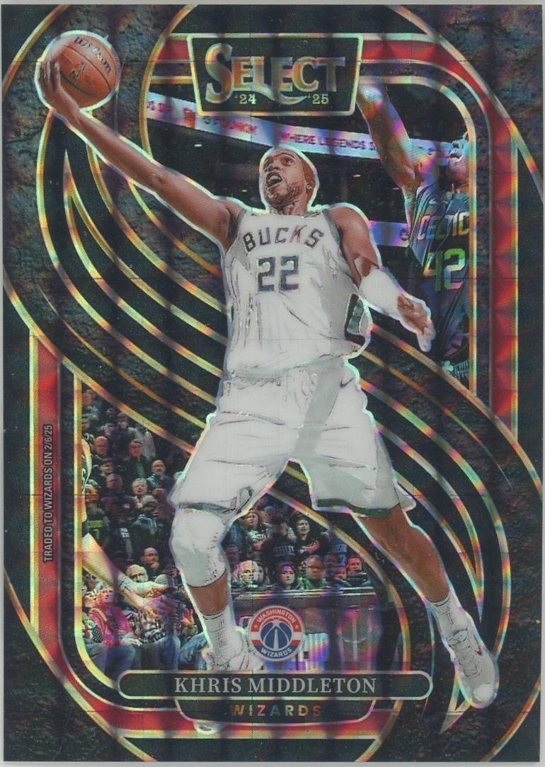 Khris Middleton [Black Finite Prizm] #161