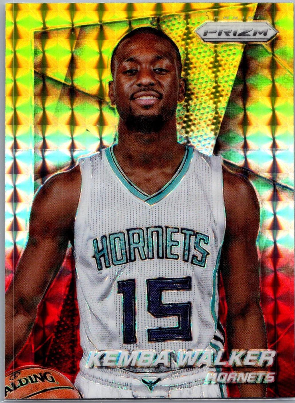 Kemba Walker [Yellow and Red Mosaic Prizm] #56