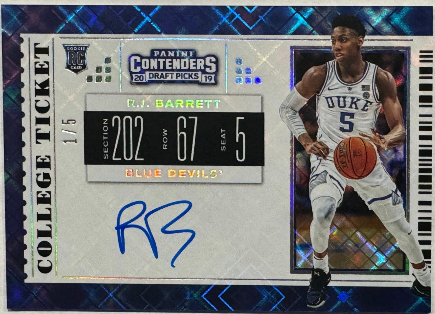 RJ Barrett [Autograph Diamond] #53