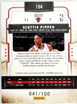 Scottie Pippen [Timeless Tributes Platinum] #154