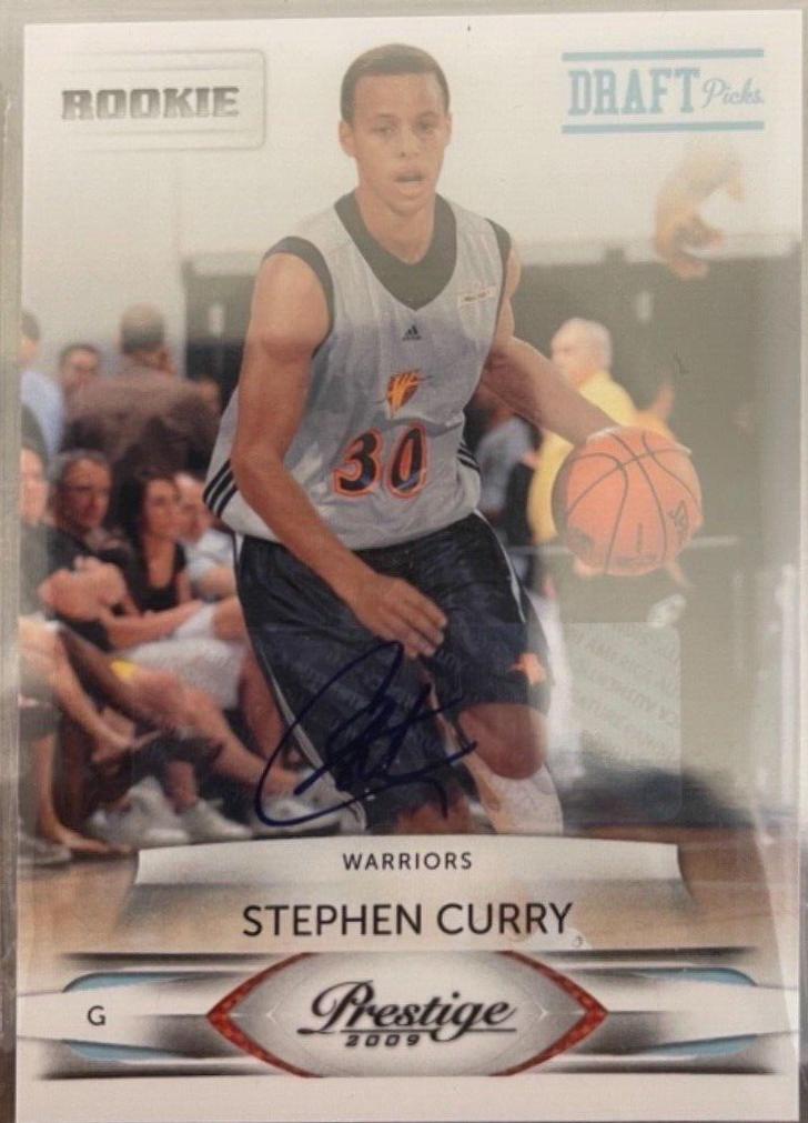 Stephen Curry [Draft Picks Light Blue Autograph] #207