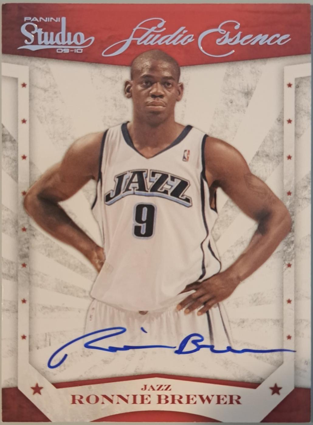 Ronnie Brewer [Signature] #13
