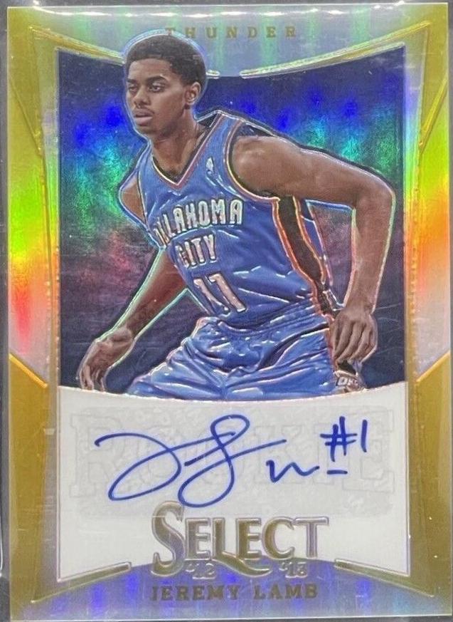 Jeremy Lamb [Autograph Gold Prizm] #173