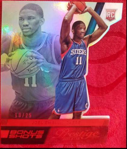 Joel Embiid [Bonus Shots Orange Die Cut] #163