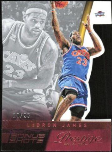 LeBron James [Premium Bonus Shots Orange Die Cuts] #47