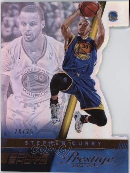 Stephen Curry [Premium Bonus Shots Orange Die Cuts] #81