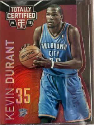 Kevin Durant [Mirror Platinum Red Die Cuts] #96