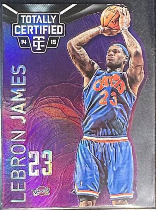 LeBron James [Ball Over Head Mirror Platinum Purple Die Cut] #11