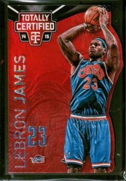 LeBron James [Ball Over Head Mirror Platinum Red Die Cut] #11