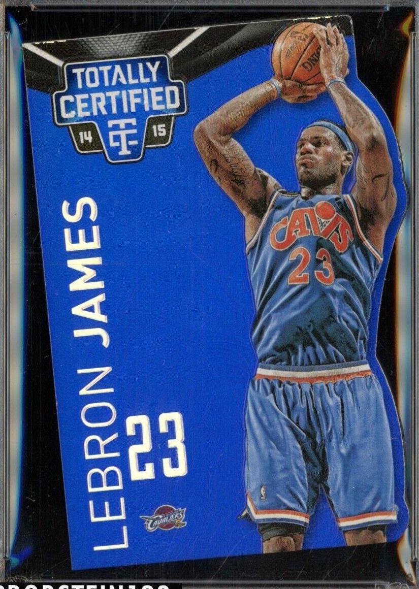 LeBron James [Dribbling Mirror Platinum Blue Die Cuts] #11