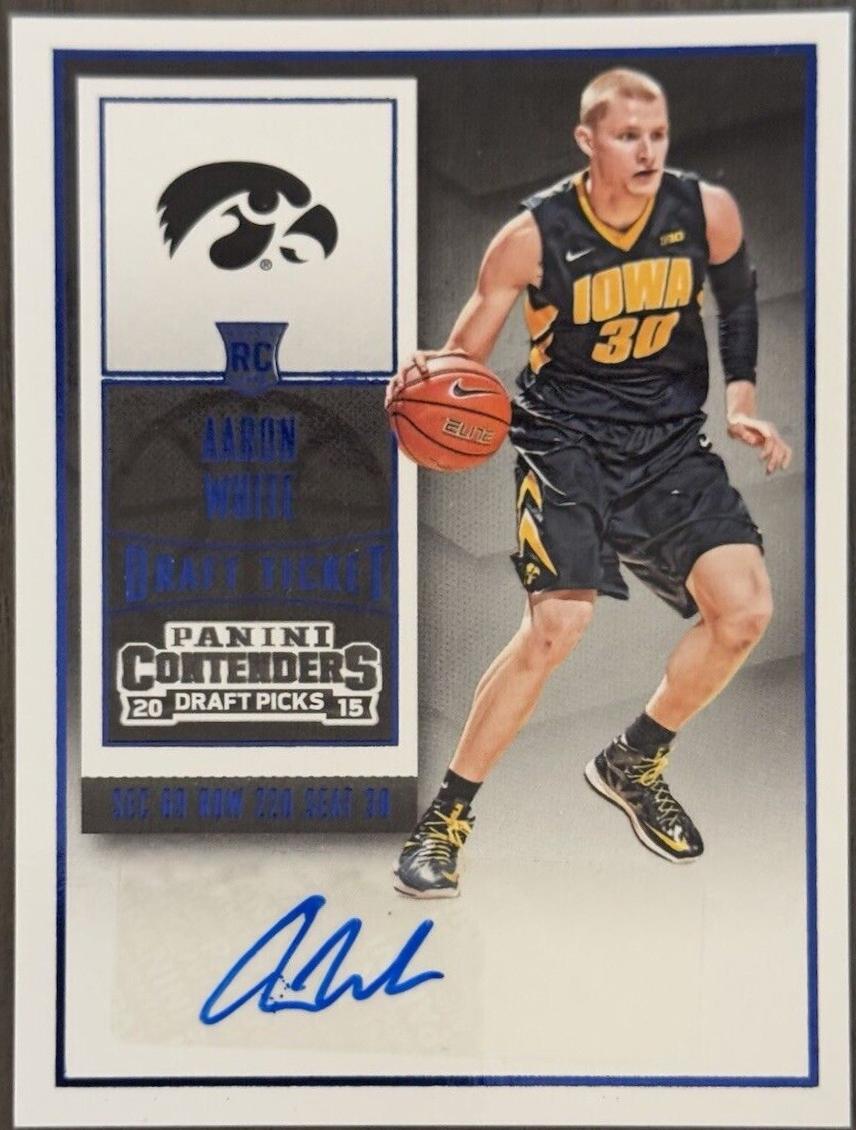 Aaron White [Autograph Blue Foil] #109