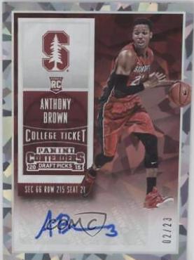 Anthony Brown [Autograph Cracked Ice Ticket] #104