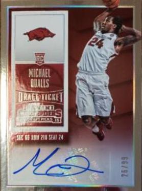 Michael Qualls [Autograph Draft Ticket] #129