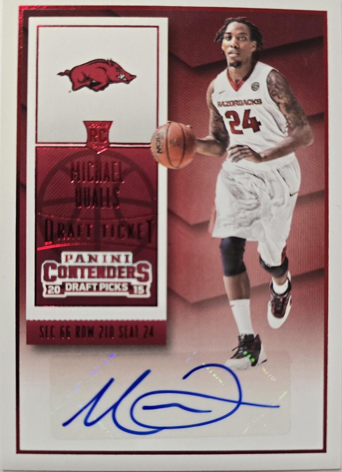 Michael Qualls [Autograph Red Foil] #129