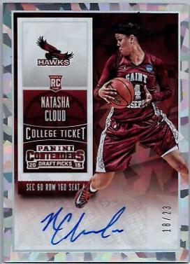 Natasha Cloud [Autograph Cracked Ice Ticket] #193