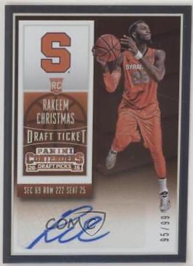 Rakeem Christmas [Autograph Draft Ticket Variation] #136