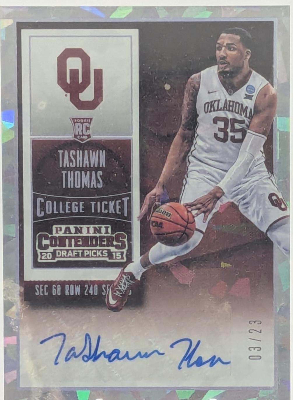 TaShawn Thomas [Autograph Cracked Ice Ticket] #160