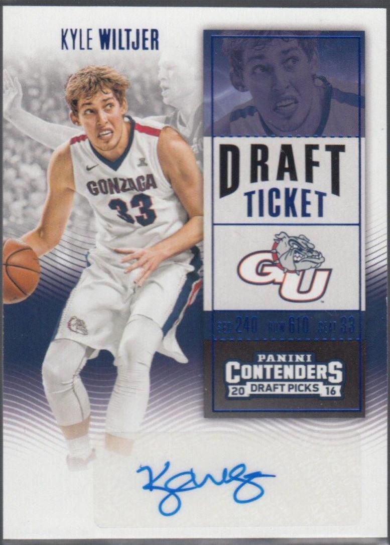 Kyle Wiltjer [Autograph Draft Ticket Blue Foil] #165