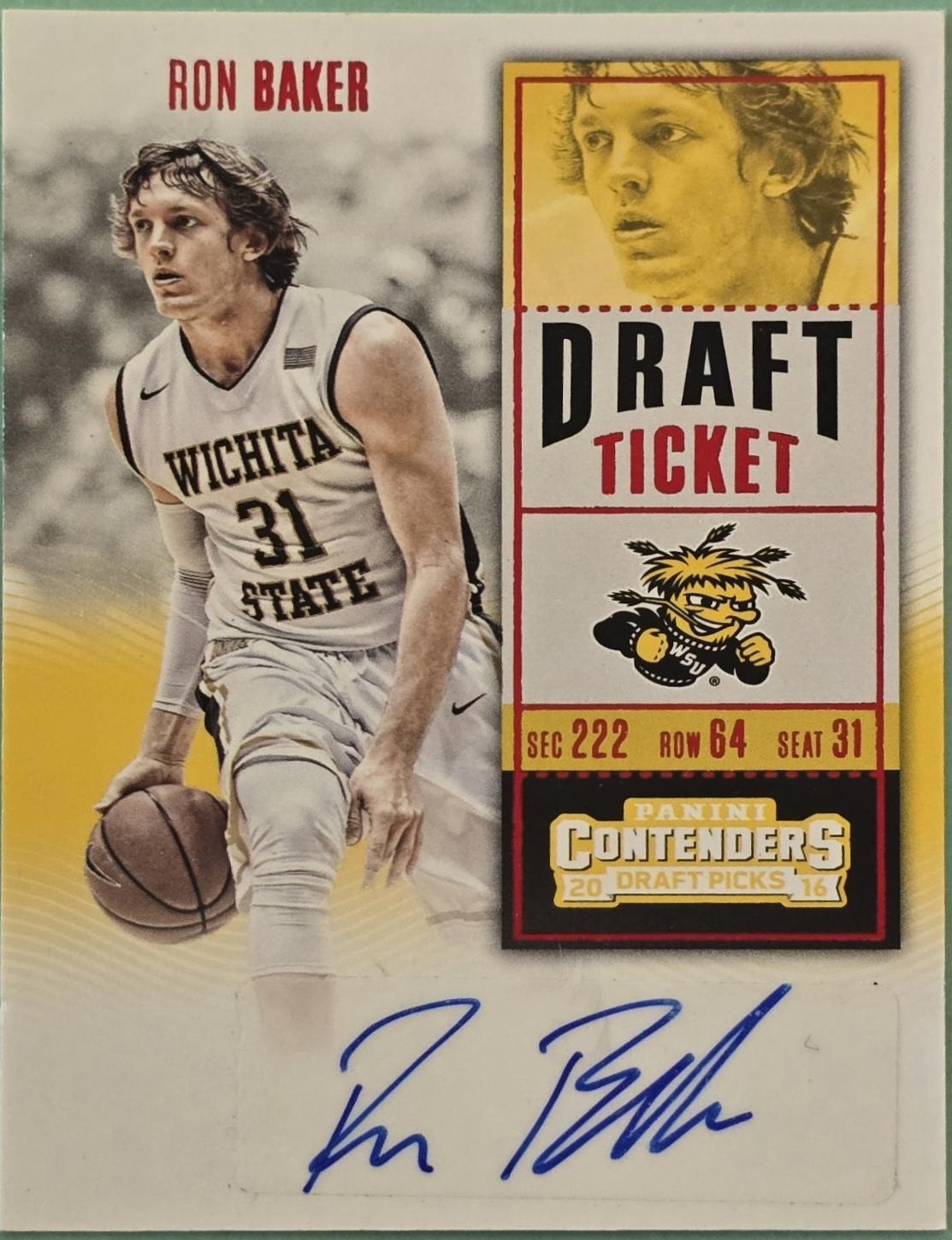 Ron Baker [White Jersey Autograph Draft Ticket] #139