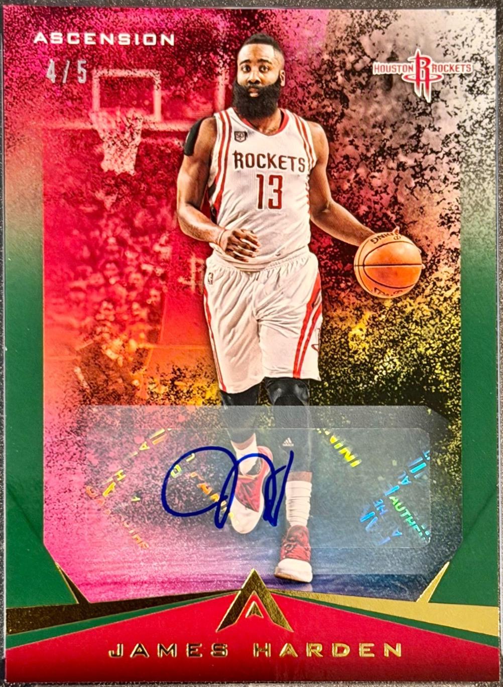 James Harden [Autograph Green] #90