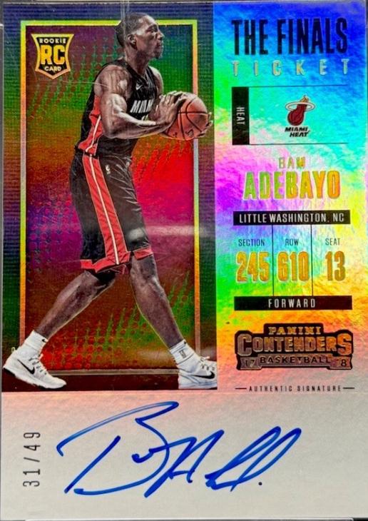 Bam Adebayo [Vertical Autograph the Finals] #114