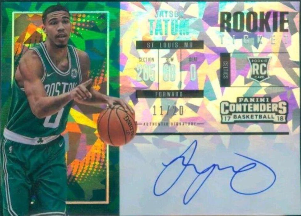 Jayson Tatum [Vertical Autograph Cracked Ice] #103