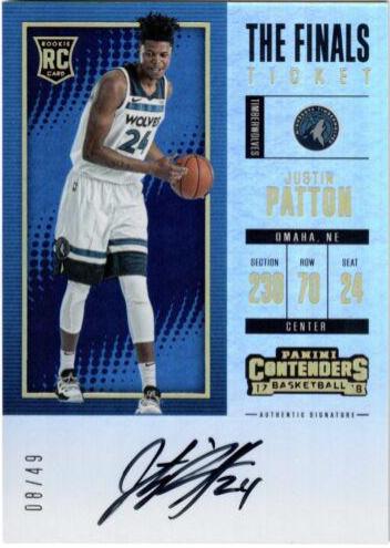 Justin Patton [Horizontal Autograph the Finals] #116