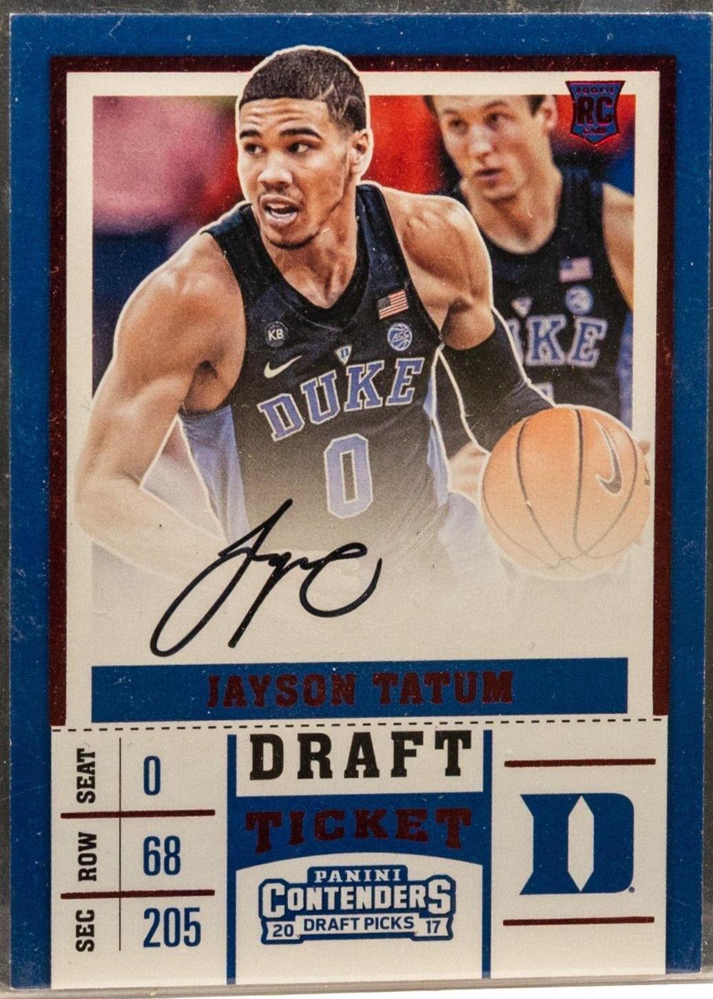 Jayson Tatum Draft Ticket Autograph #54C