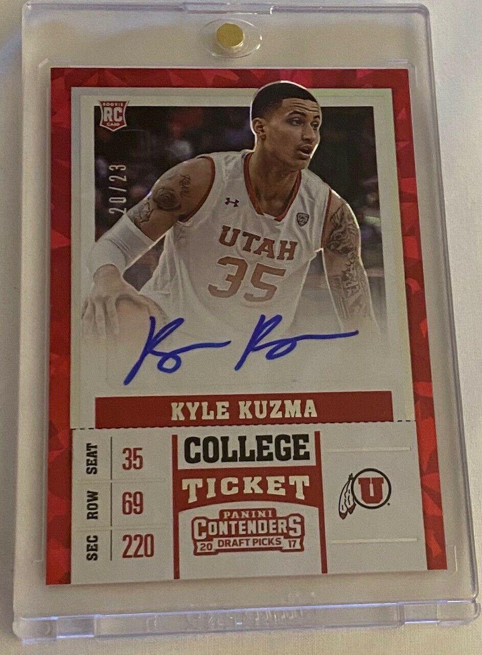Kyle Kuzma [Autograph Cracked Ice] #108