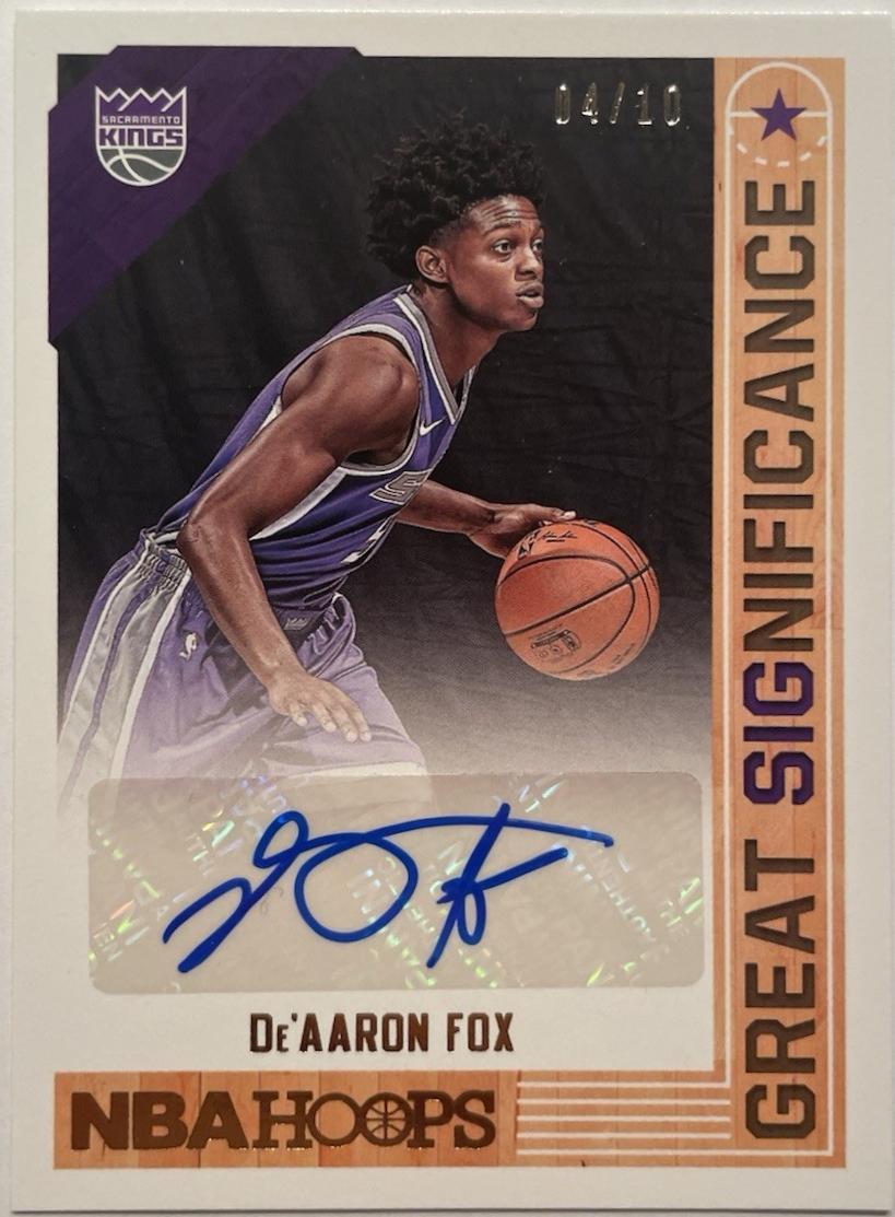 De'Aaron Fox [Gold] #GS-DFX