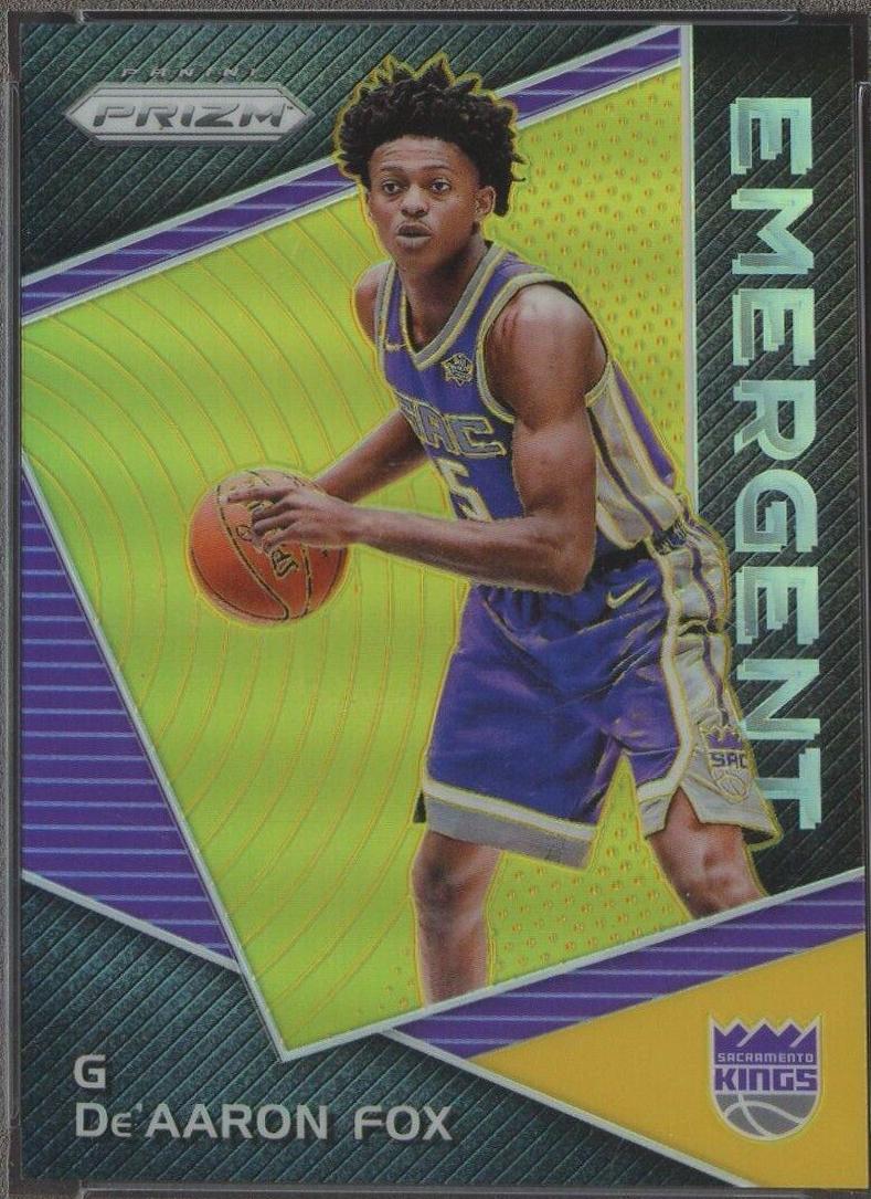 DE'Aaron Fox [Gold Prizm] #EMDEA