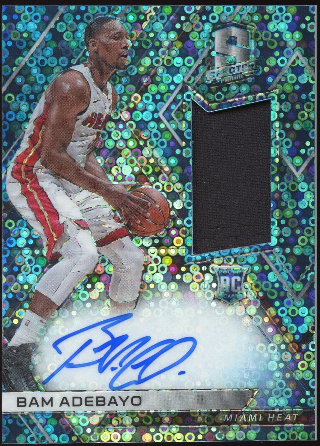 Bam Adebayo [Autograph Jersey Neon Blue] #117