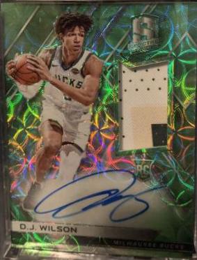 D.J. Wilson Autograph Jersey Neon Orange #127
