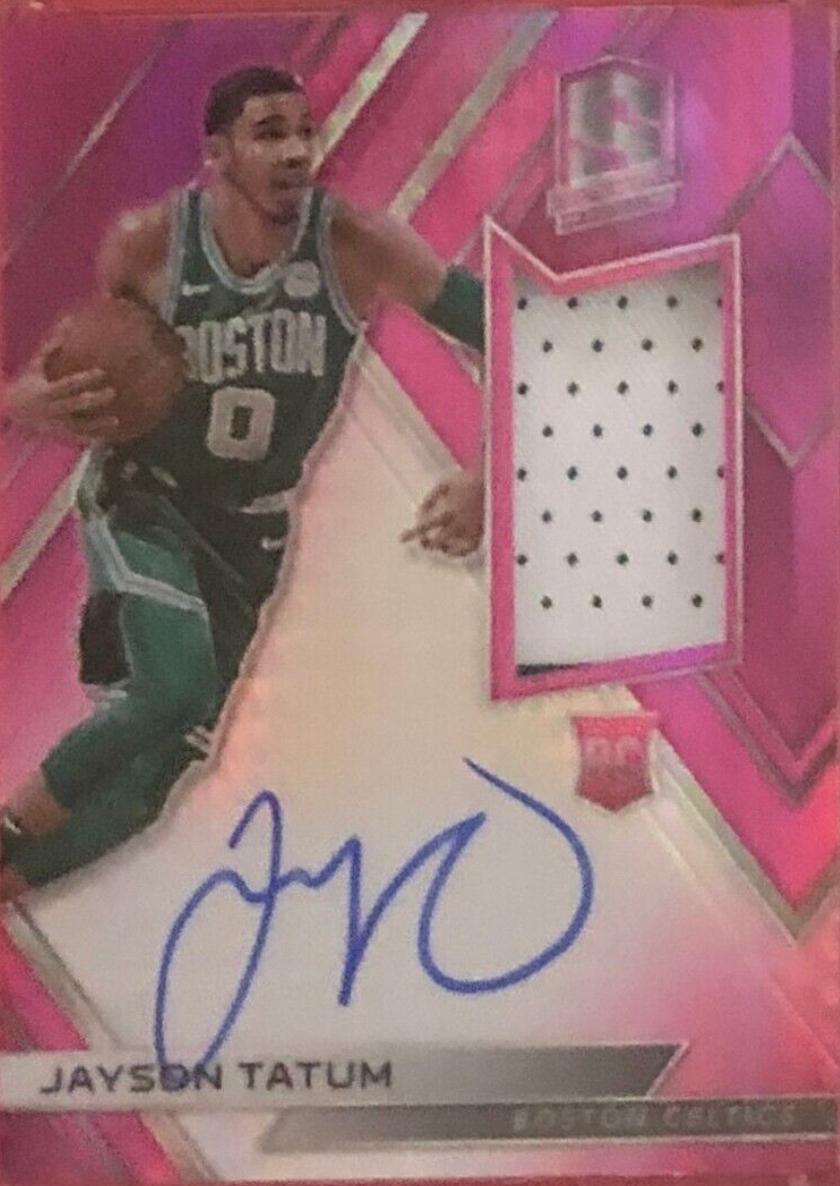Jayson Tatum [Autograph Jersey Neon Pink] #105