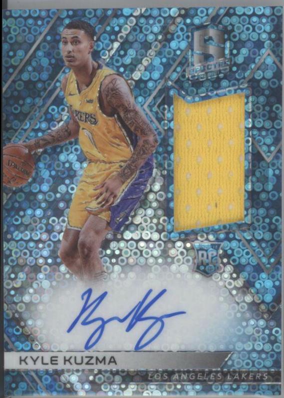 Kyle Kuzma [Autograph Jersey Neon Blue] #118
