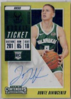 Donte DiVincenzo [Ball at Waist Autograph Premium Gold] #128