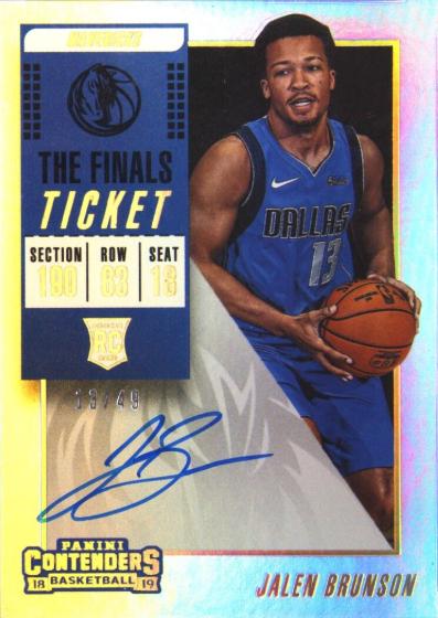 Jalen Brunson [Ball Low Autograph the Finals] #105