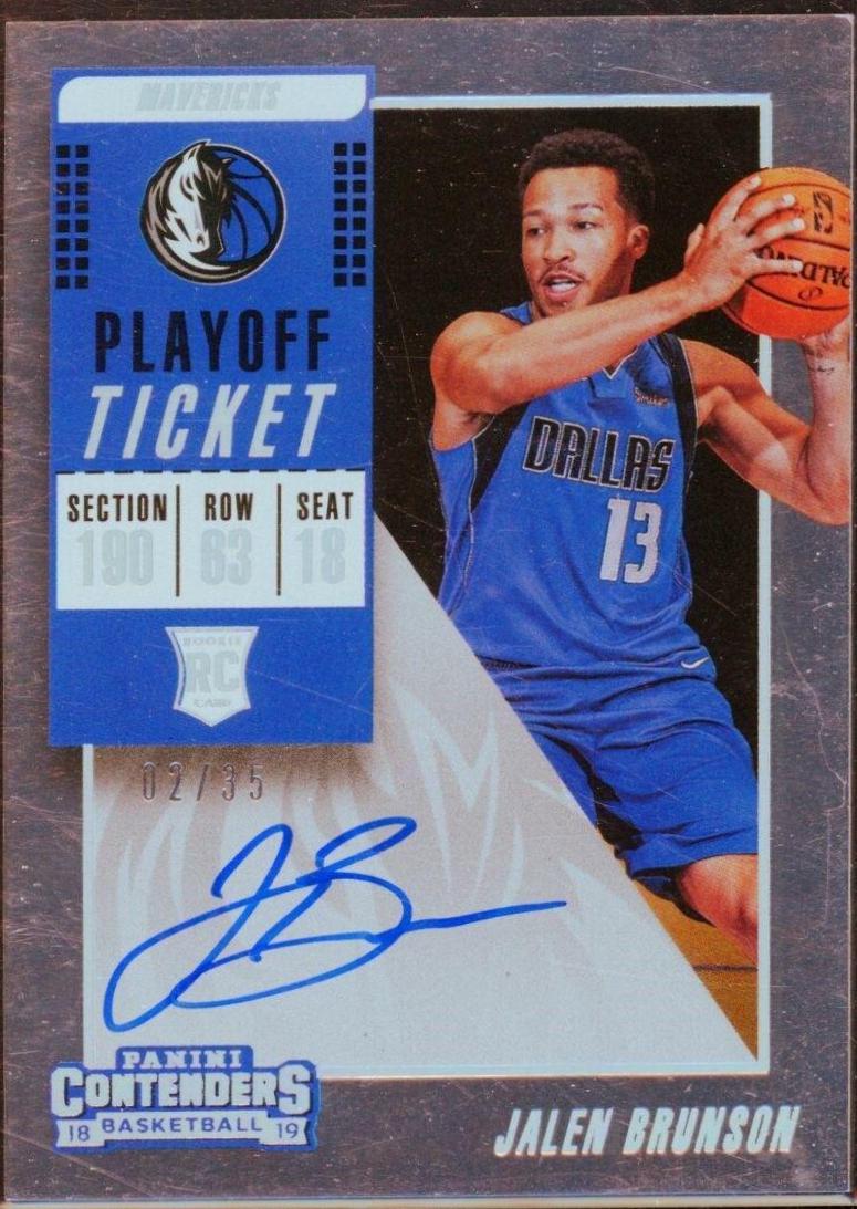 Jalen Brunson [Blue Jersey Autograph Playoff] #105