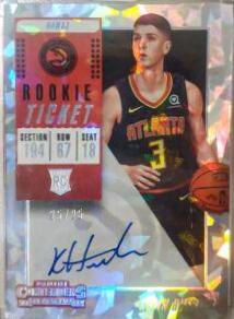 Kevin Huerter [Facing Forward Autograph Cracked Ice] #110